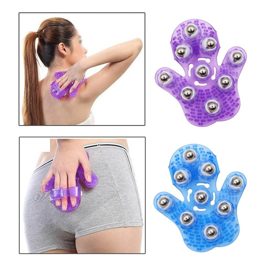 Kit 2 Luva Massagem 9 Esferas - Alívio de Dores Musculares/ Ação Anticelulite e Relaxamento Profundo Para Pernas e Corpo em Oferta na Shopee