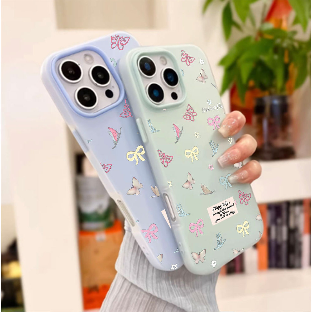 Alfabeto Borboleta Marcon Cores Geléia Caso Para Samsung A17 A07 A26 A06 A16 A35 A54 A05S A05 A15 A14 A13 A52 A04S A03S