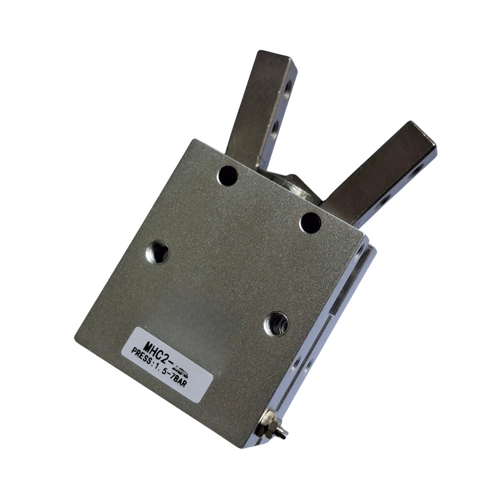 Garra Pneumática Angular 20mm MHC-20D Tipo Pinça Dupla Ação Automação Industrial