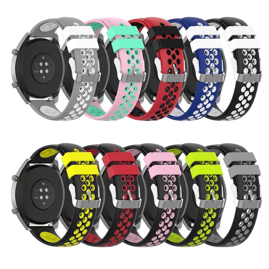Compatível com a pulseira de silicone do Huawei Watch GT2e, pulseira de duas cor