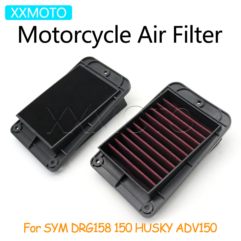 Para SYM DRG158 150 HUSKY ADV150 DRG 158 ADV 150 Sistema De Limpeza De Entrada De Filtro De Ar De Motocicleta De Alto Fl