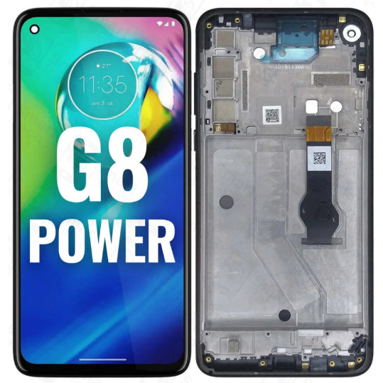 TELA FRONTAL DISPLAY TOUCH LCD G8 POWER ORIGINAL COM ARO em Oferta na Shopee