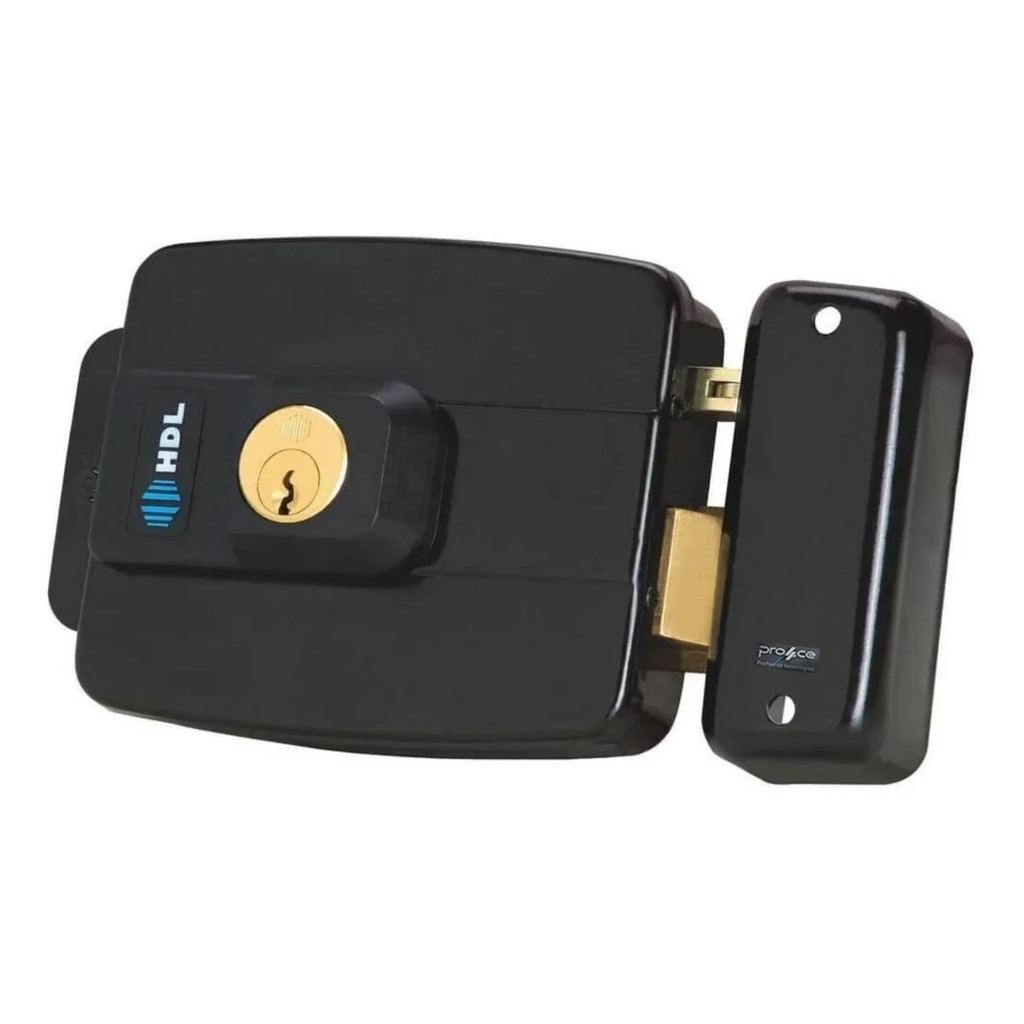 Fechadura Elétrica HDL C-90 Dupla Preta