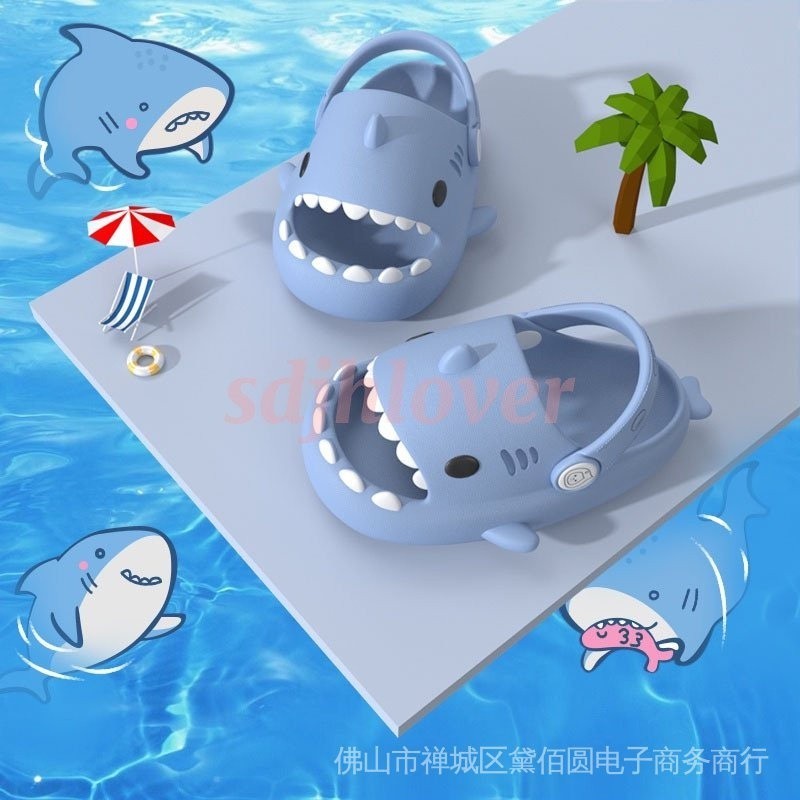 Papete babuche bebê baby shark infantil tubarão promoção