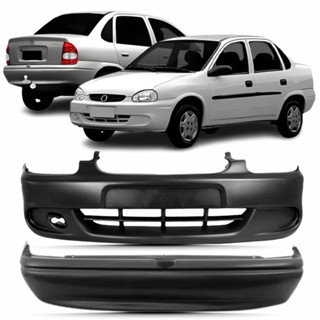 Kit Parachoque Dianteiro Traseiro Corsa Sedan Classic 2000 2001 2002 á 2009 em Oferta na Shopee