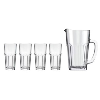 Conjunto de Jarra 1,2L e Copos 340ml Nadir Bistrô em Vidro 5 Peças em Oferta na Shopee