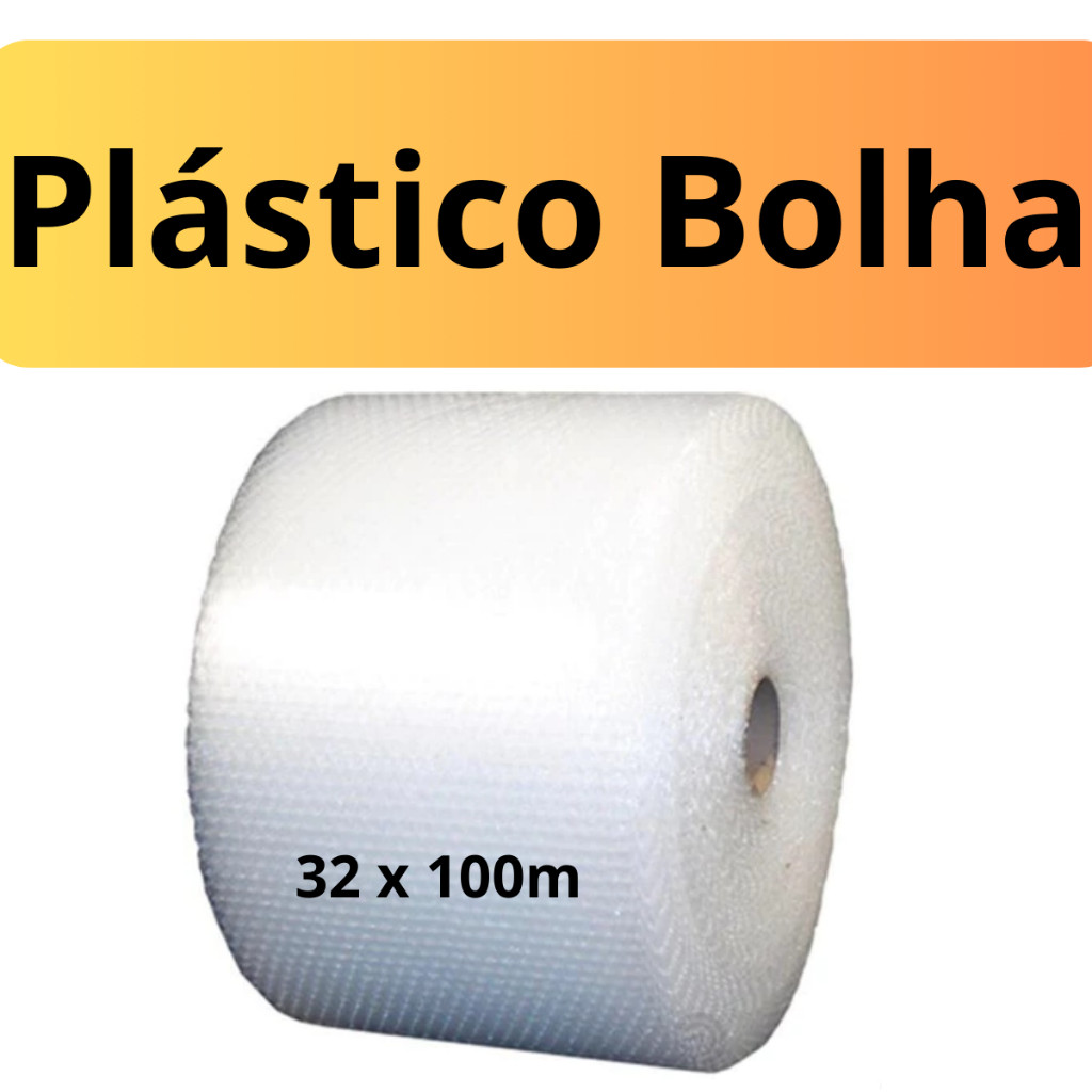 Plástico Bolha - Bobina 32cm X 100 Metros E-commerce 25 Micras Bolha Mudanças
