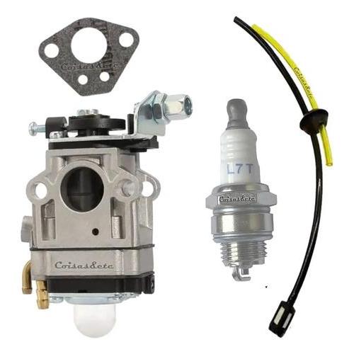 Kit Carburador Roçadeira 43cc 52cc 63cc + Mangueira Junta Vela
