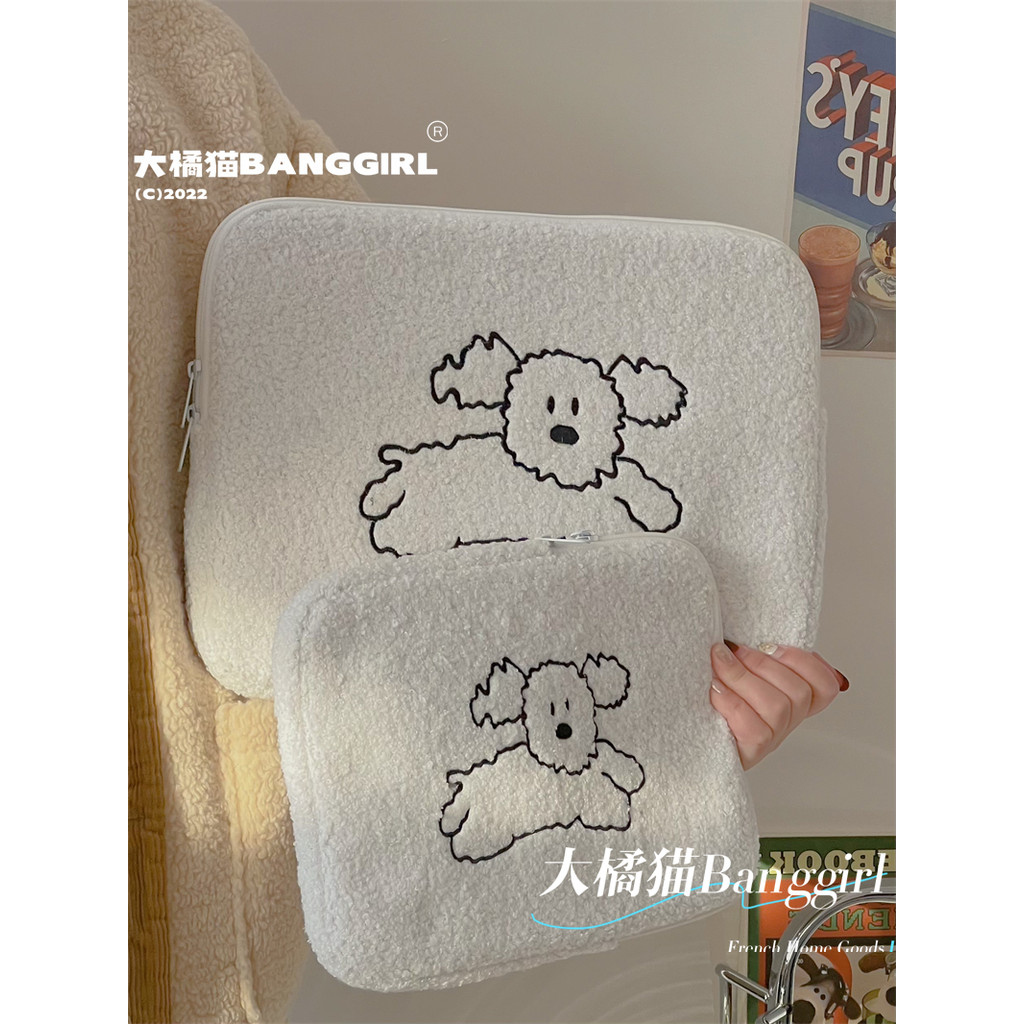 Bonito desenho animado 37cm iPadpro Tablet Capa protetora macbook Liner Bolsa 47cm Bolsa para Laptop feminina