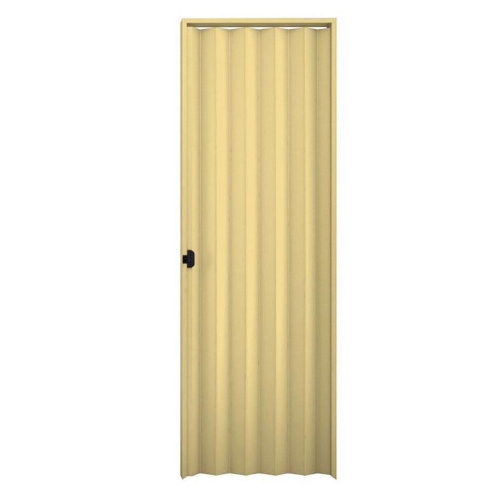 Porta Sanfonada Interna Plasbil PVC, Areia, 210 x 70 cm