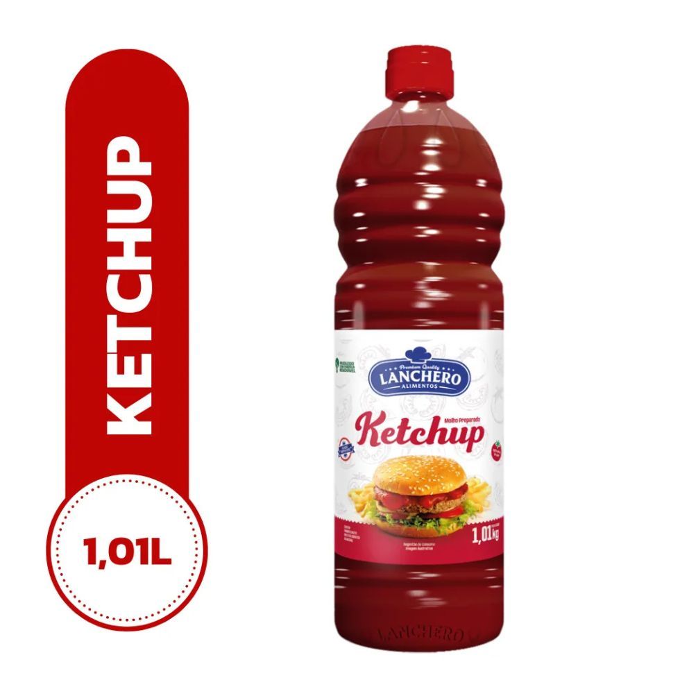 Ketchup Tradicional Litro 1,01Kg Lanchero