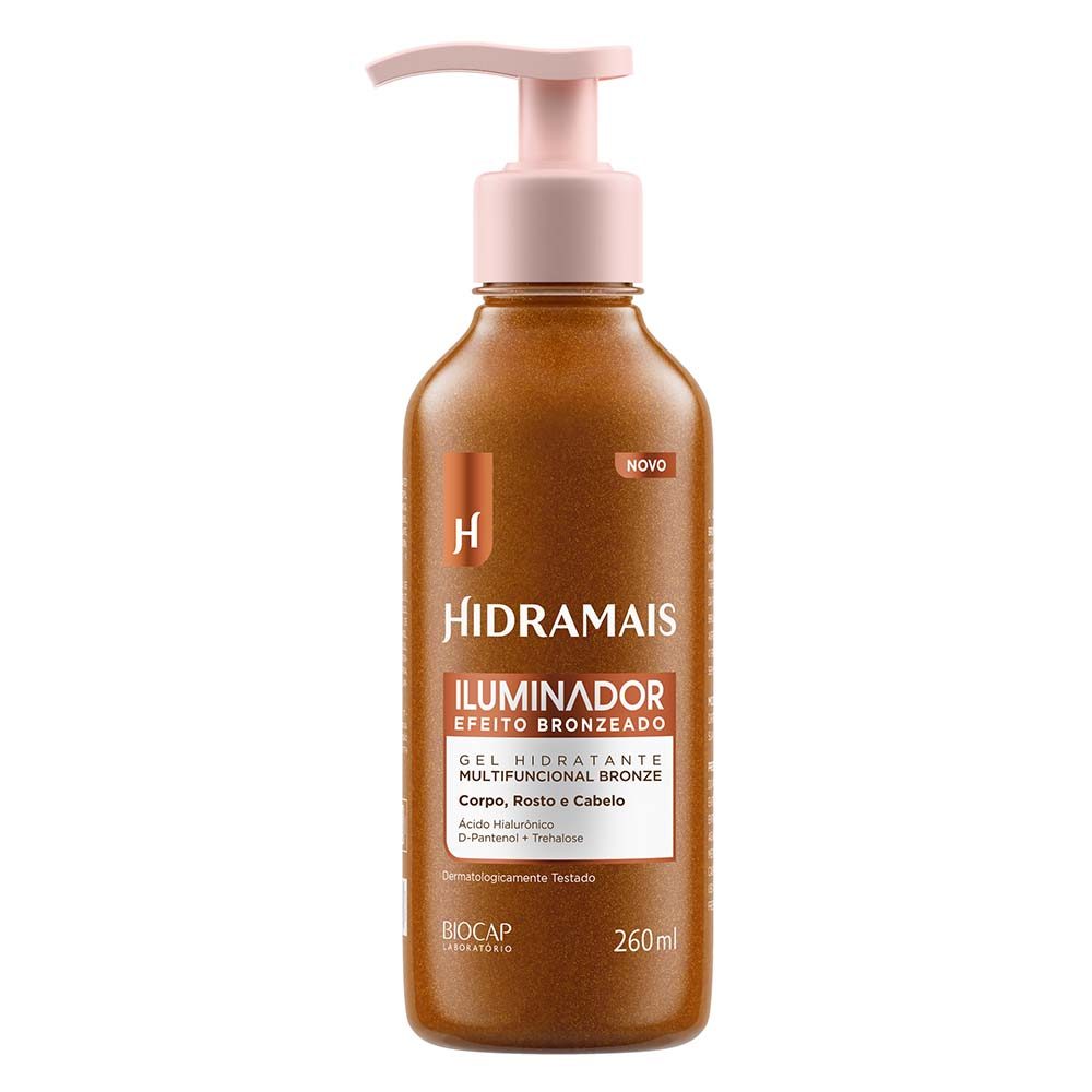 Imagem Iluminador Efeito Bronzeado Hidramais 260ml | Corpo, Rosto e Cabelo