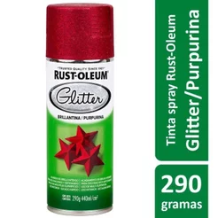 Tinta Spray Glitter Purpurina Vermelho Rust Oleum