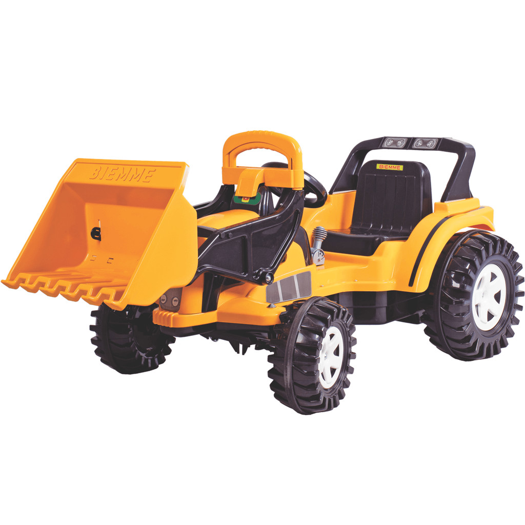 Trator Eletrico com Pa Biemme Big Joao Boss  Amarelo 12V