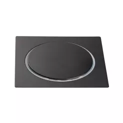 Ralo Click Up Quadrado Para Chão 15Cm Inox Pingoo - Preto