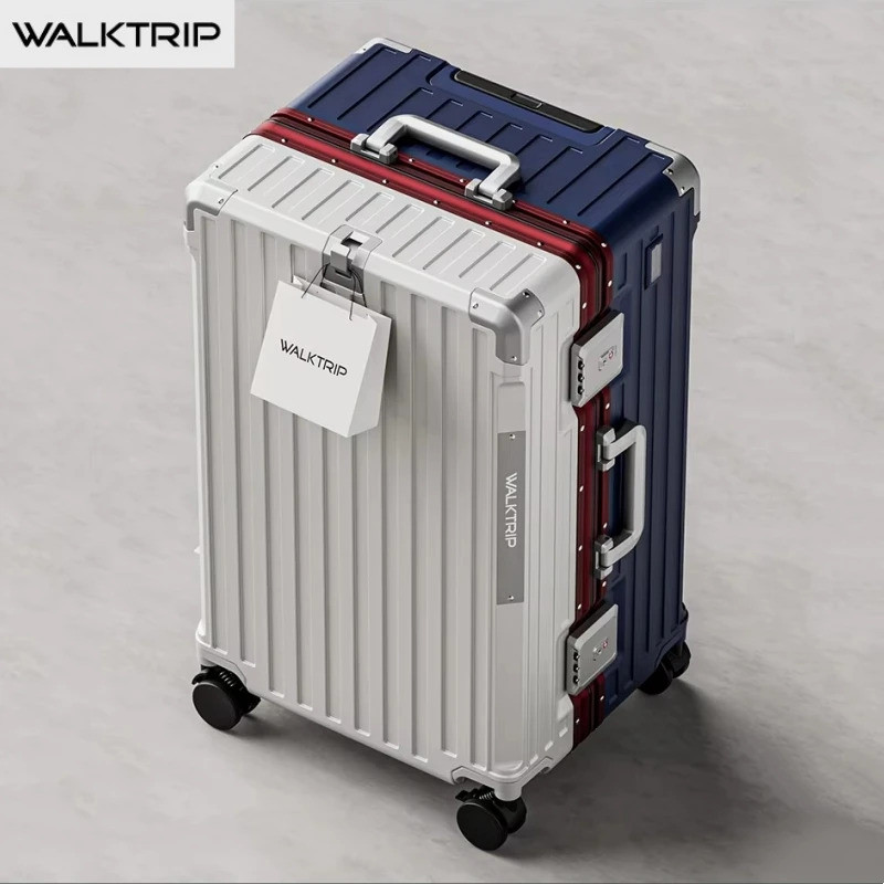Mala de Viagem de Luxo de Alta Qualidade, Material PC Reforçado, Estrutura de Alumínio, Mala com Rodas TSALock 20/24/26/