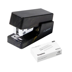 Grampeador Mini Deli Nusign Portátil Preto Marrom Verde ou Branco