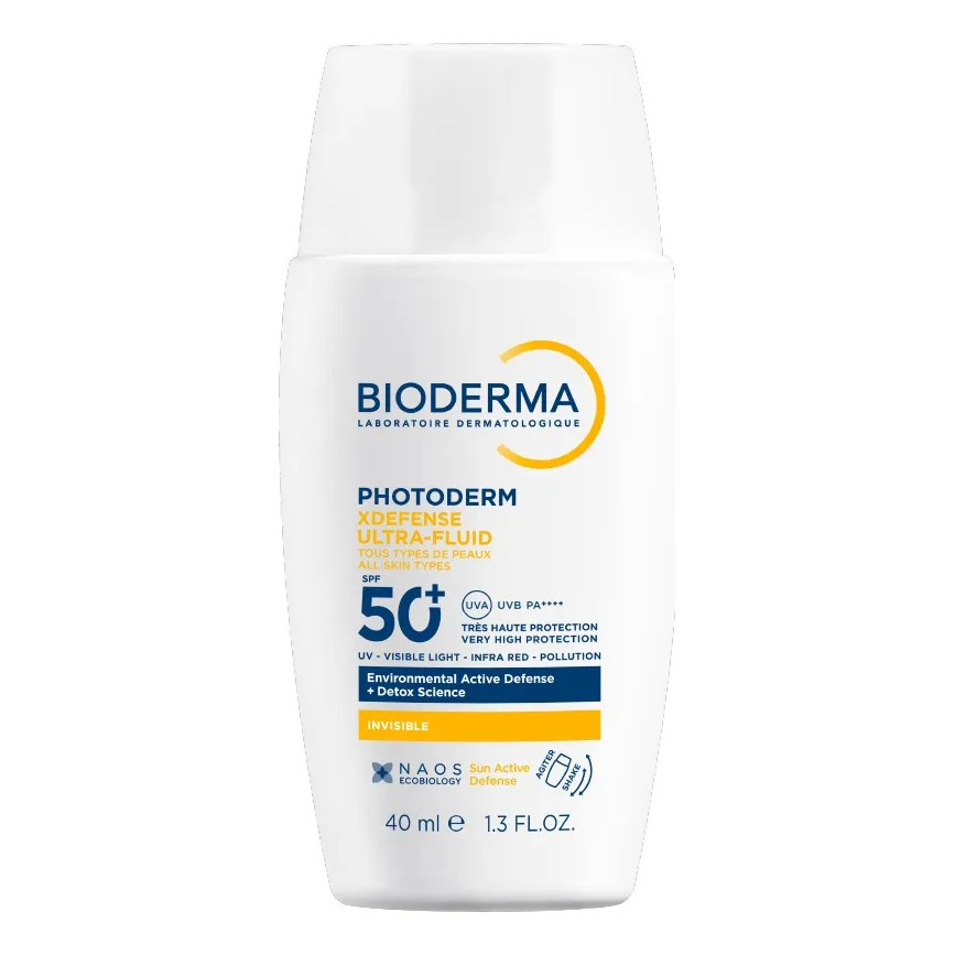 Protetor Solar Facial Bioderma XDefense Ultrafluido FPS 50+ 40ml Invisivel