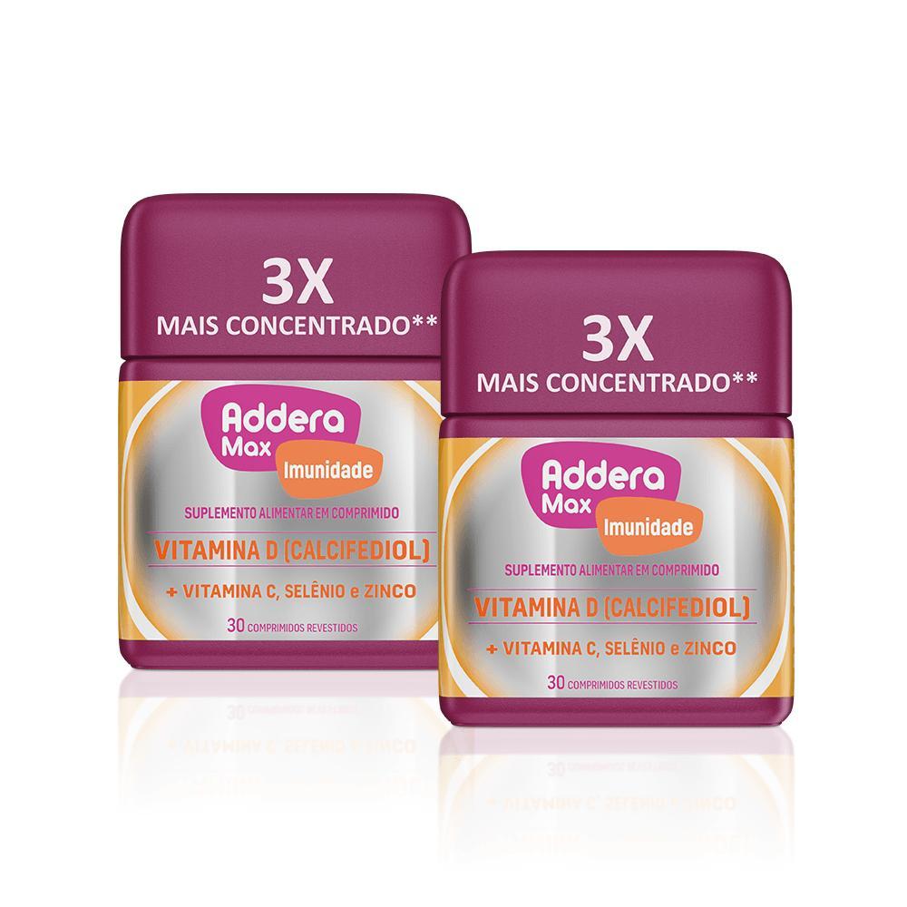 Kit Supl Alimentar Vitamina D Addera+ Imunidade Max 30 Comp