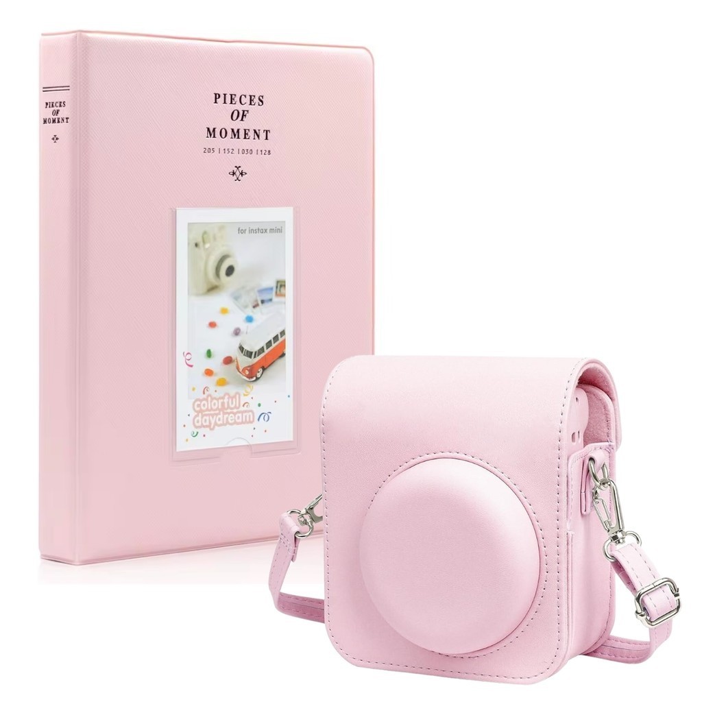 Capa Magnética Protetora Bag Com Alça Para Câmera Instax Mini 12 + Álbum em Oferta na Shopee