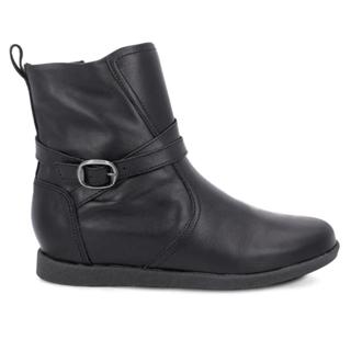 Bota Usaflex Feminina Em Couro Salto Embutido e Fivela AL2803 em Oferta na Shopee