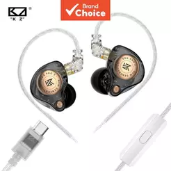 KZ EDX Pro 2 Alta Fidelidade Com Fio Monitor Fone De Ouvido Dupla Unidade Dinâmica Magnética Choque Baixo Fones