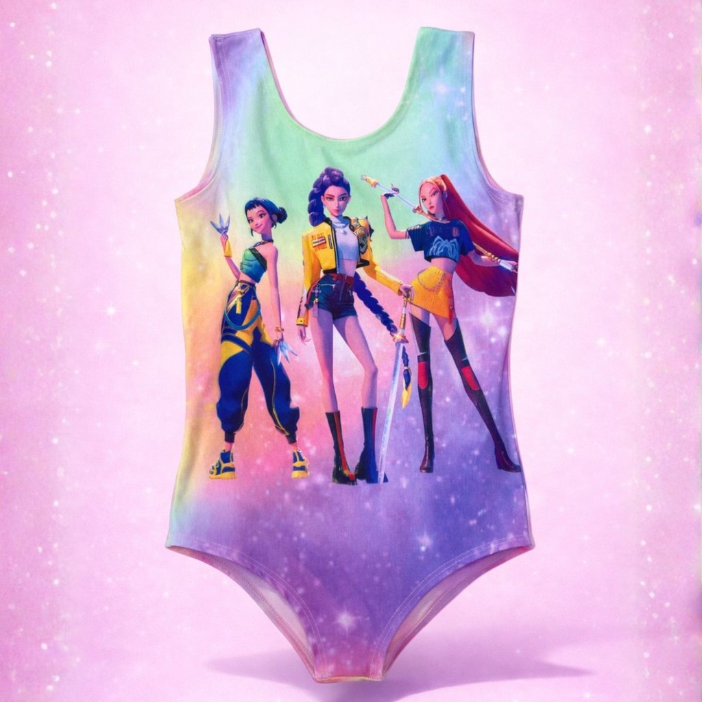 Body Huntrix Demon Infantil Menina Guerreiras K-Pop