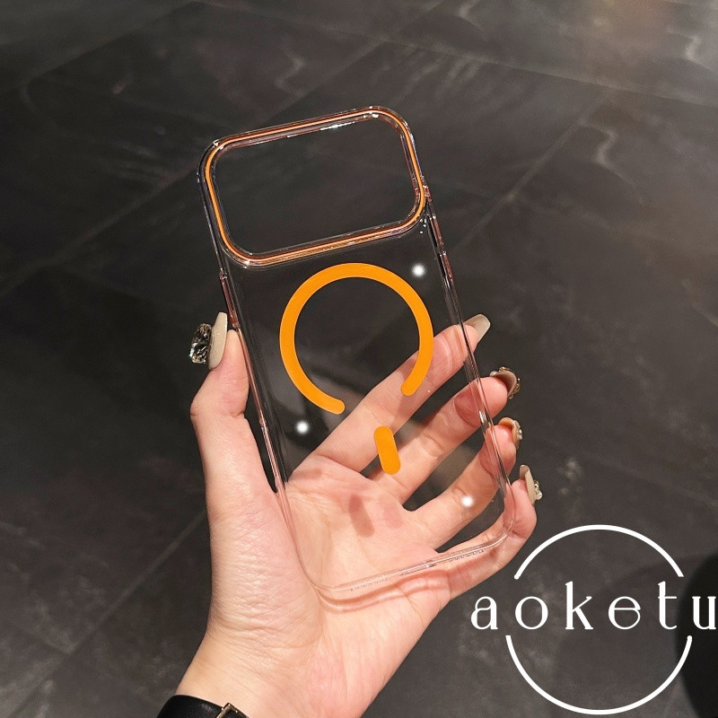 Adequado Para iPhone 17 Promax Capa De Telefone De Alta Transparência Apple 16pm Sucção Magnética Ultrafina 15 Simples 1 em Oferta na Shopee