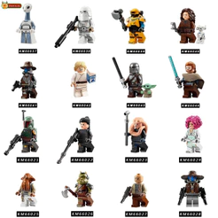 Crianças brinquedos blocos de construção educacionais presentes de aniversário Luke decoração alienígena