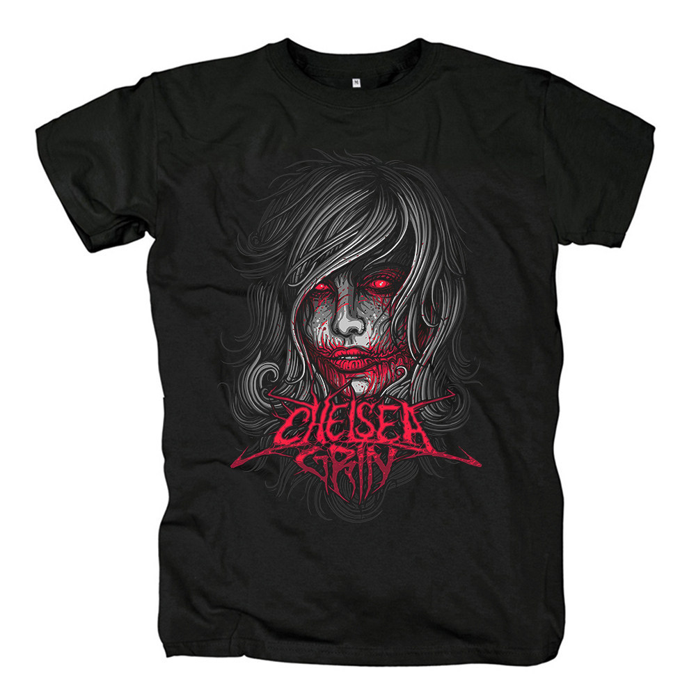 Music.Soul Camiseta Unissex Chelsea Grin Deathcore Metal Estampada Vintage Algodão Poderosa Estilosa Confortável Casual