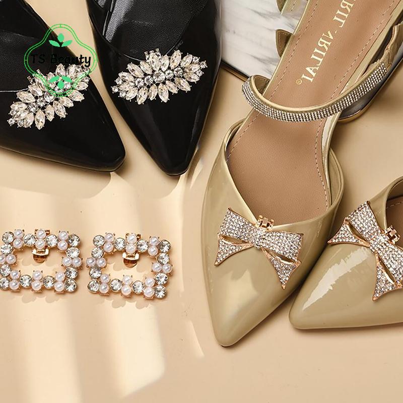 TS Moda 1PC Saco Pingente Broche Acessórios De Casamento Sapatos De Cristal Brilhante Decorações Clipe Feminino Salto Al