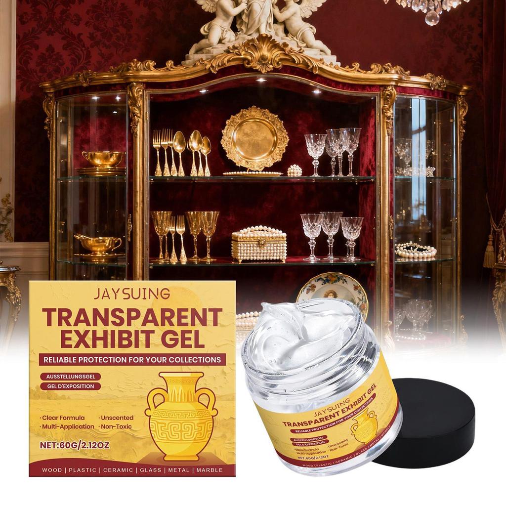 Museu Gel 60g Cola Removível Adesivo De Cera Transparente Para Antiguidades Vidro Cerâmica Figuras Decorações Conservaçã