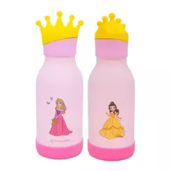 Garrafa Funny 500ml com Canudo Princesas Aurora e Bela Zona Criativa - 10073666