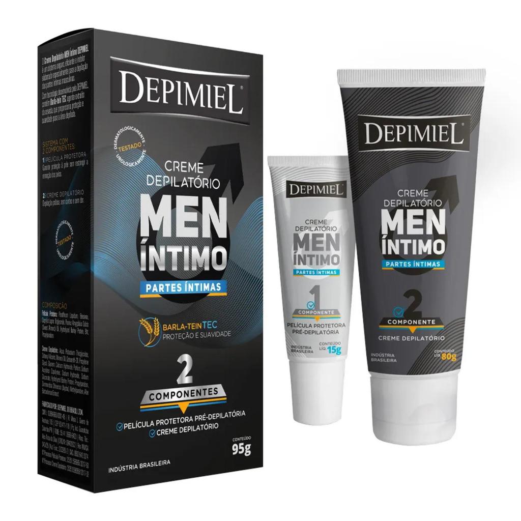 Creme Depilatorio Masculino Intimo Titanium Depimiel — imagem 2 de 2