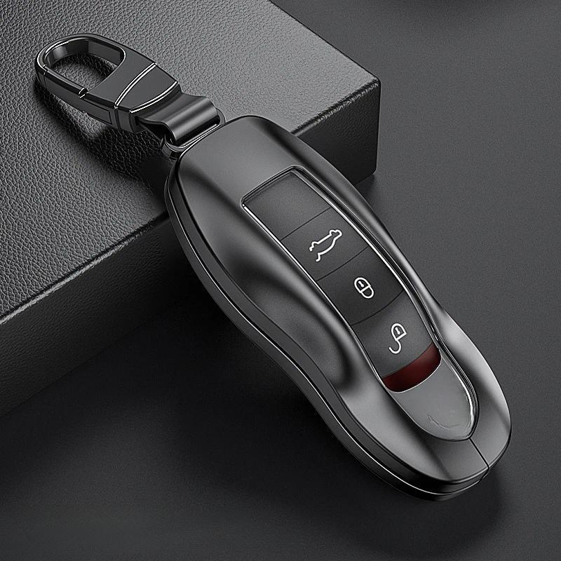 Liga De Zinco Caso Chave Do Carro Capa Titular Para Porsche Cayenne Panamera 971 911 9ya Macan 718 Cayman Boxster 3