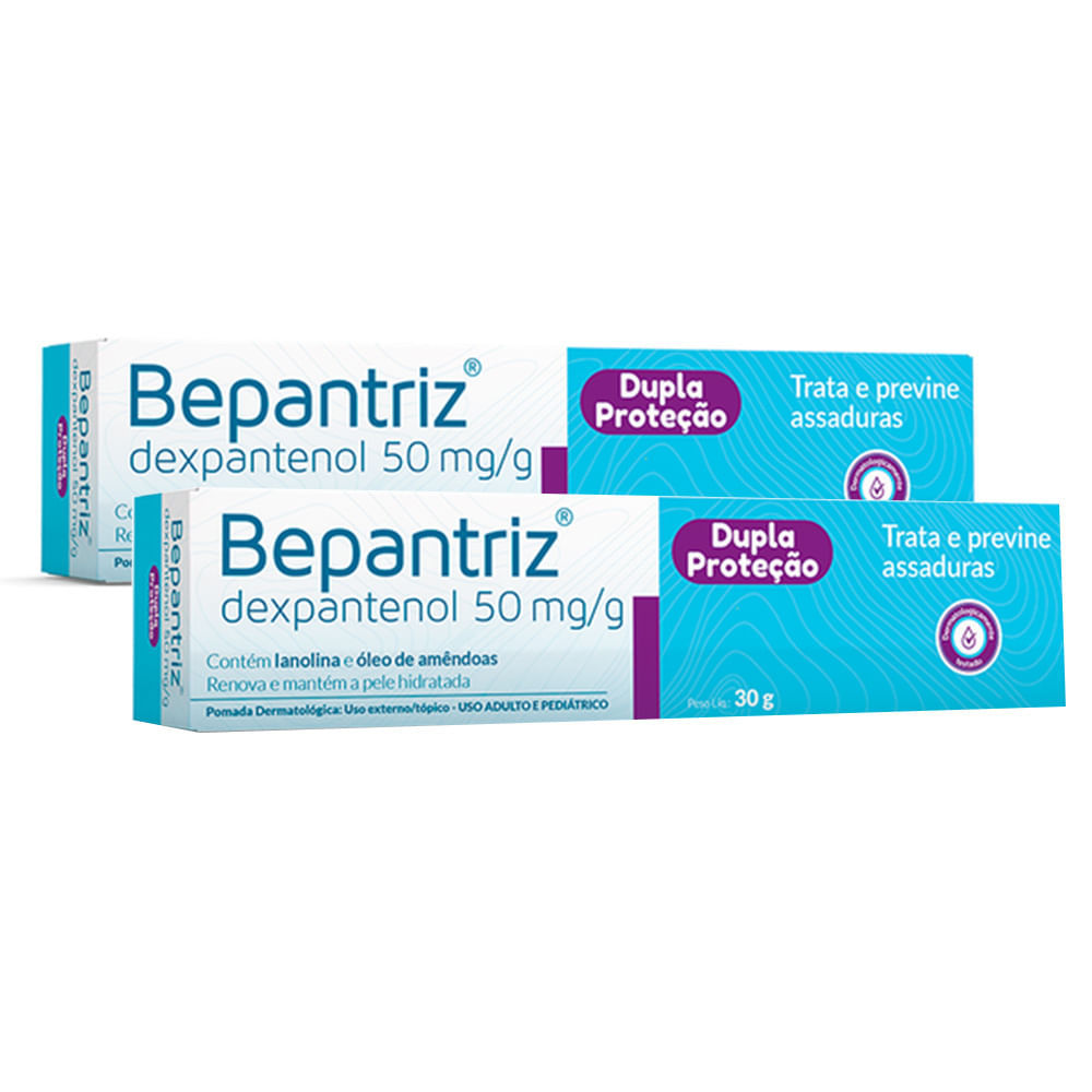 Kit 2 Bepantriz Pomada para Assaduras Dexpantenol 30g