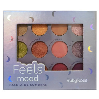 Paleta de Sombras Feels Mood - HB108 - Ruby Rose em Oferta na Shopee
