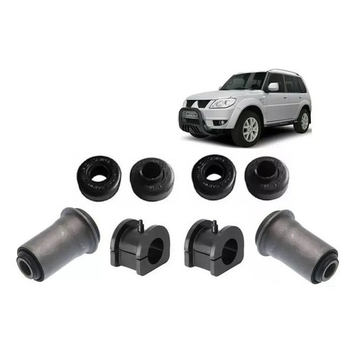 Kit 8 Bucha Suspensão Dianteira Mitsubishi Pajero Tr4 Io
