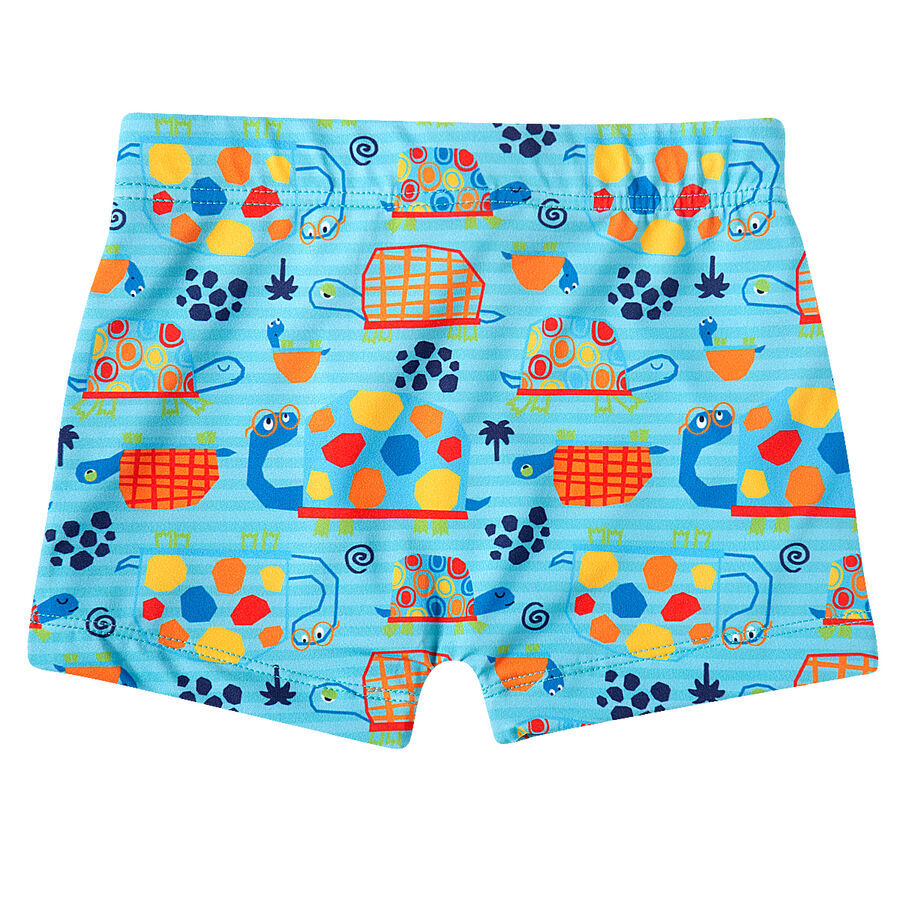 Shorts Praia Kids Tartaruga Elastano Proteção Uv 50+ Tip Top