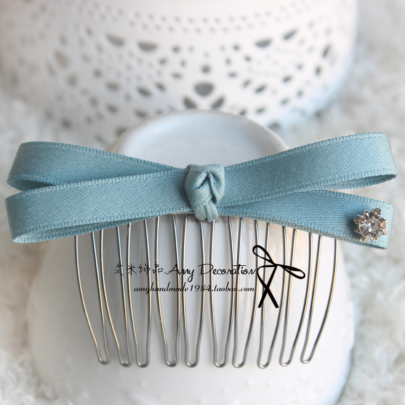 Acessórios de cabelo feitos à mão versão coreana pente de cabelo cruz grampo de cabelo não franja pente de cabelo arco c