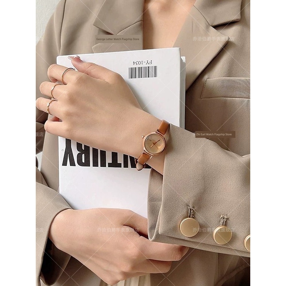 relogio feminino pequeno relogio feminino Relógio Retro feminino 2025 novo estilo pequeno mostrador estudante relógio me