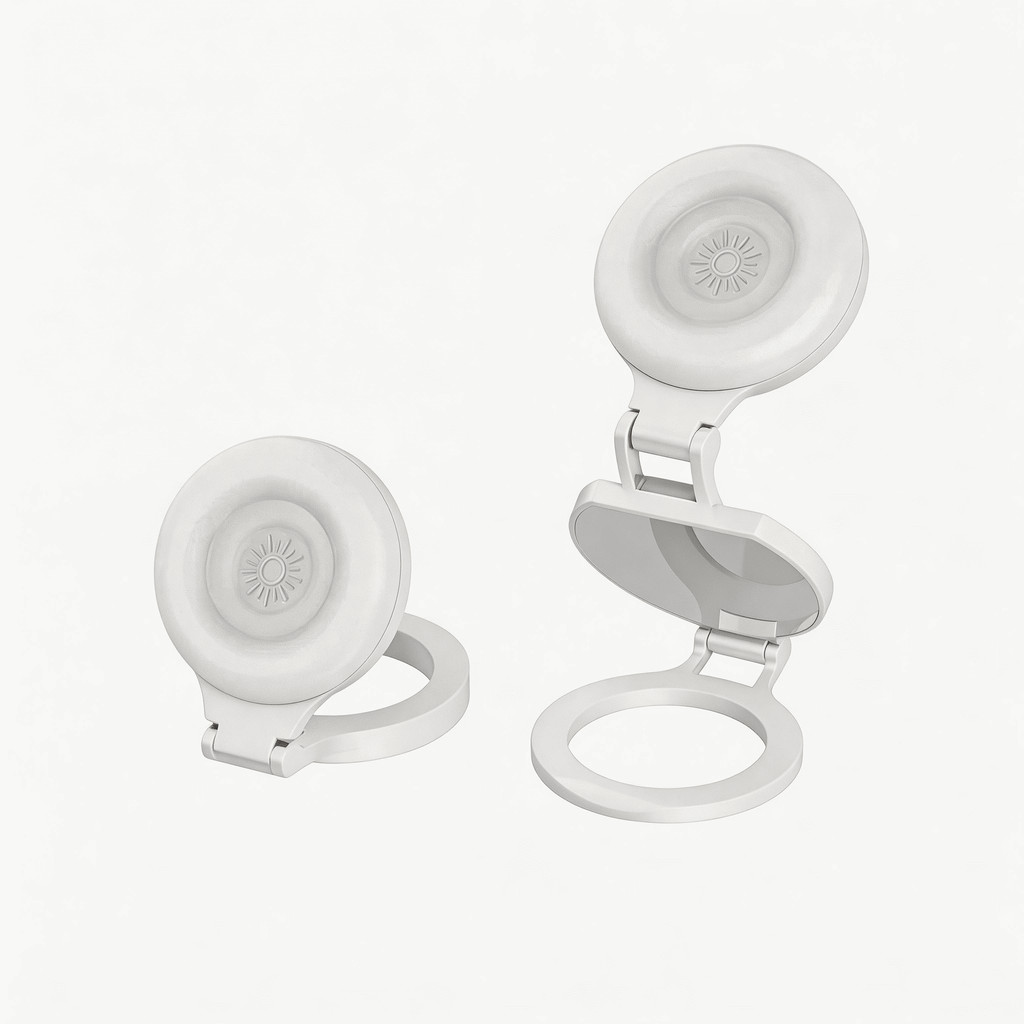 Ring Light Magnético com Espelho 📸 Luz LED Selfie Vídeo Maquiagem USB