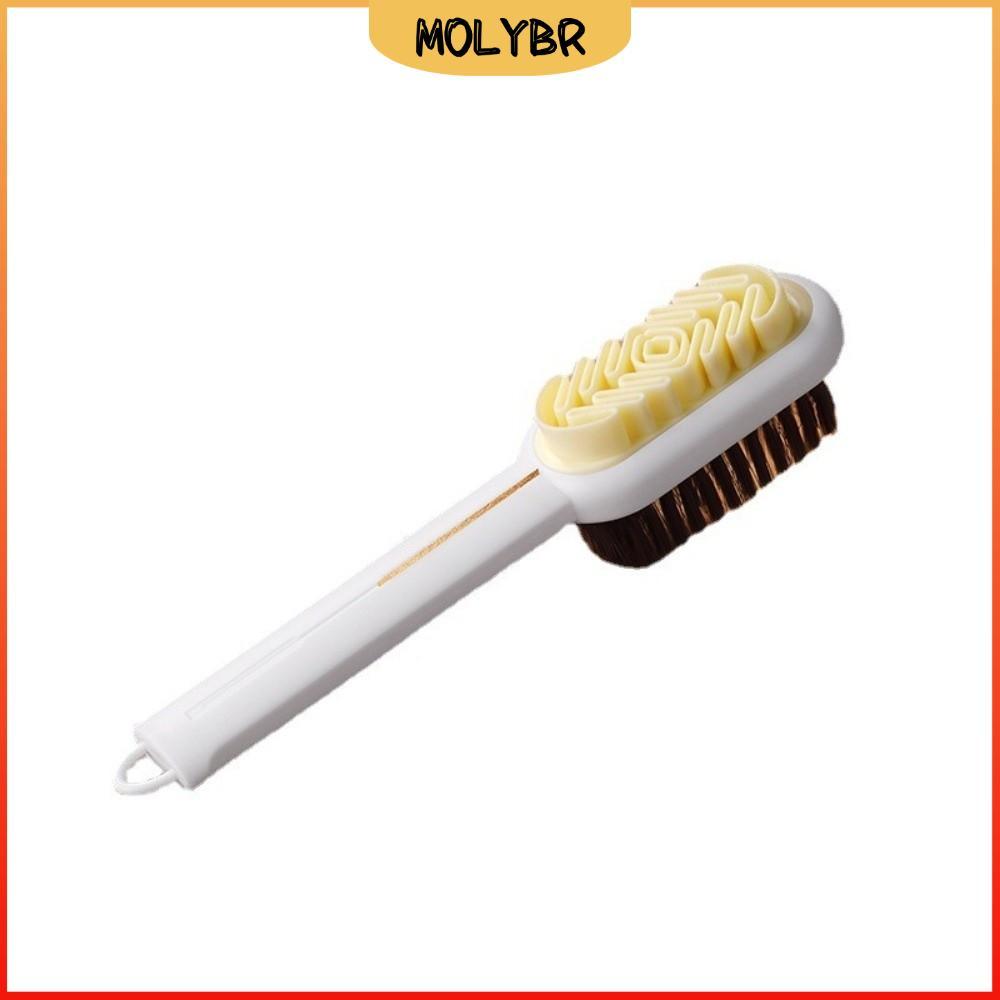 Escova Para Sapatos MOLYBR , De Limpeza Dupla Face Com Cabo Longo Lavagem Multifuncional Conveniente