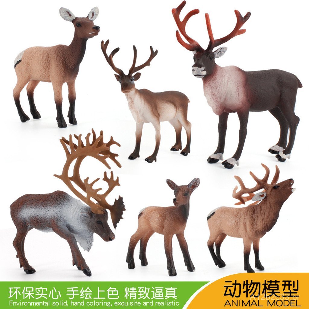 Fornecimento para comércio exterior: Modelo simulado de rena selvagem, rena macho de Newfoundland, decoração de Natal es