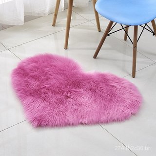 Tapete de imitação de lã, tapete de chão, tapete para janela saliente, tapete de sala de estar, tapete de quarto, tapete