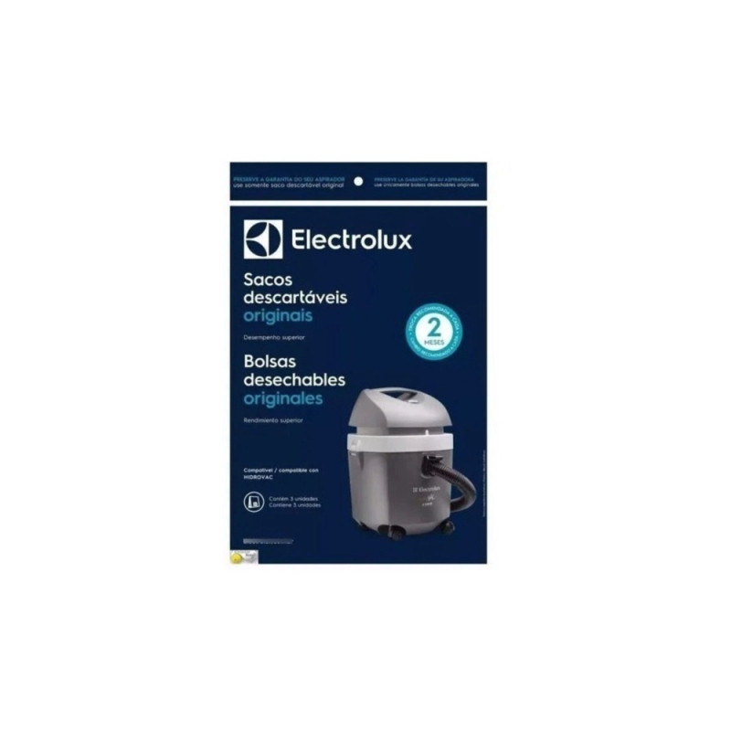 Saco Descartável Original Electrolux Hidrovac 3 Unidades
