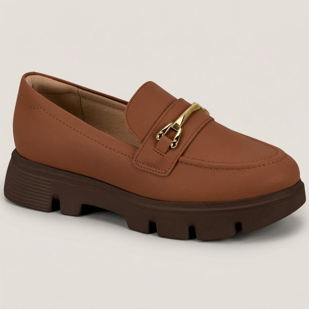 Sapato Mocassim  Feminino Flatform Tratorado Conforto Modare 7409.102.21736