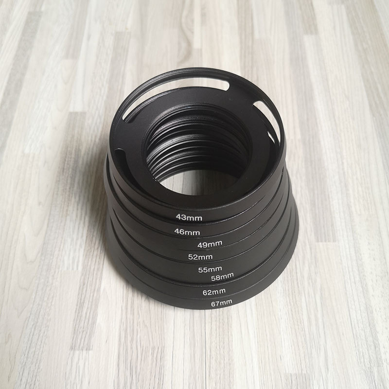 Capa de parafuso de Metal ultrafina grande angular oca Universal 43 49 52 55 58 62 67mm acessórios para câmera