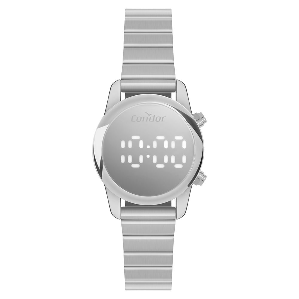 Relógio Condor Feminino Digital Prata - COMD26AAK/4K