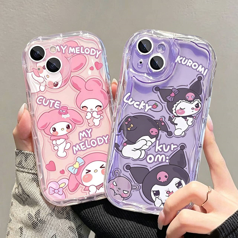 Adorável Capa De Celular Kuromi Melody Para Samsung A57 5G A56 A17 A07 A37 A55 A16 A06 A54 A15 A14 A12 A53 S26 S25 Ultra